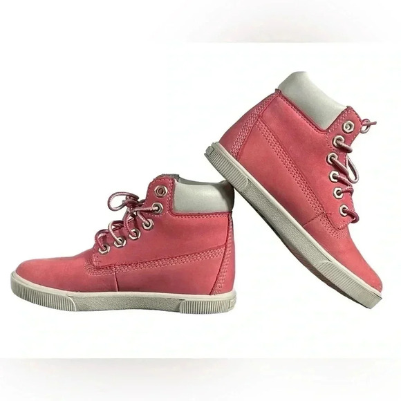 Timberland Pink Boots Size 10 - Picture 3 of 9